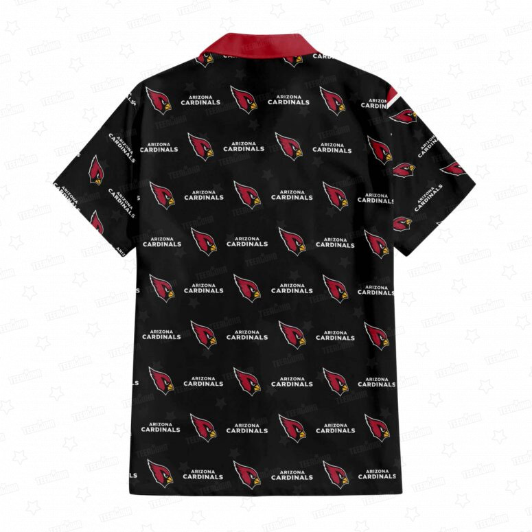 Arizona Cardinals Seamless Logo Hawaiian Shirt