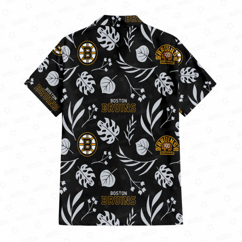 Boston Bruins Icebound Elegance Hawaiian Shirt