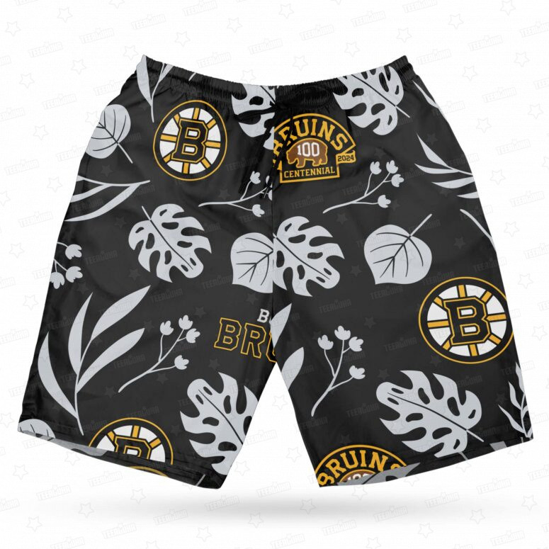 Boston Bruins Icebound Elegance Hawaiian Shirt