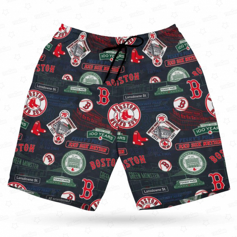 Boston Red Sox Fenway Park Stadium Hawaiian Shirt