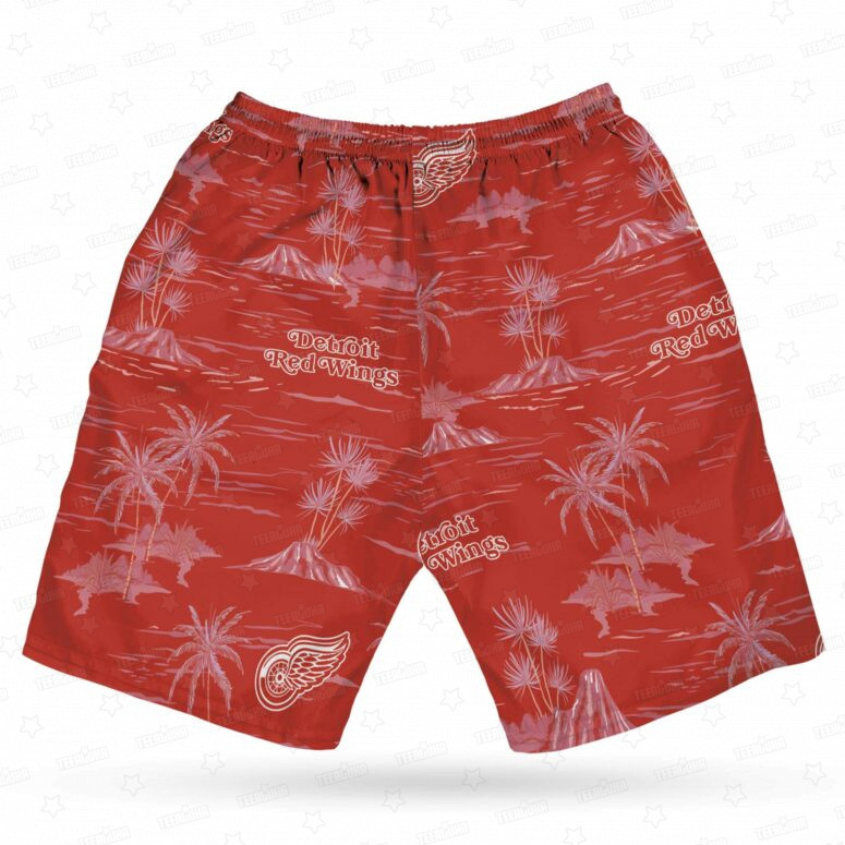 Detroit Red Wings Island Breeze Hawaiian Shirt