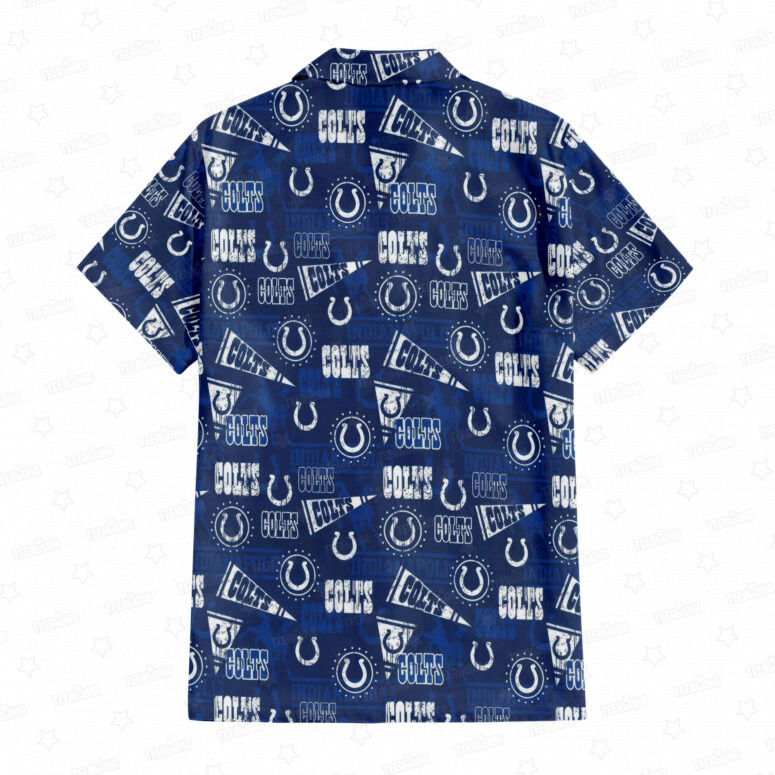 Indianapolis Colts Gridiron Majesty Hawaiian Shirt