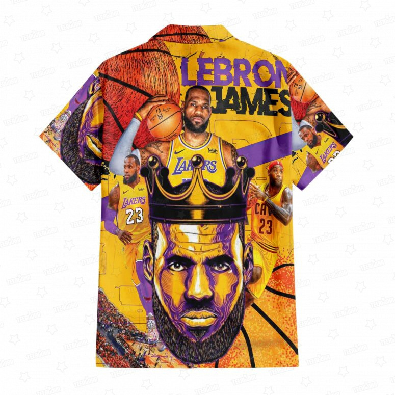 LeBron James Lakers Crowned Legacy Hawaiian Shirt