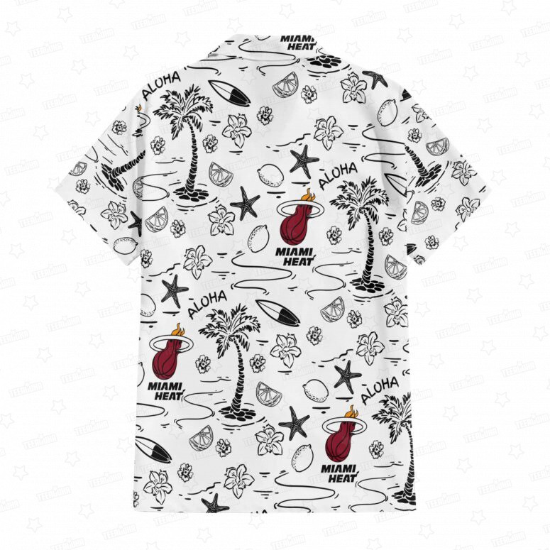 Miami Heat Beachscape Hawaiian Shirt