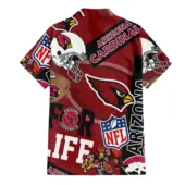 Arizona Cardinals For Life Hawaiian Shirt Back - TeeAloha
