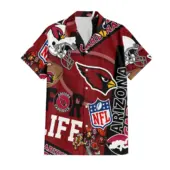 Arizona Cardinals For Life Hawaiian Shirt Front - TeeAloha
