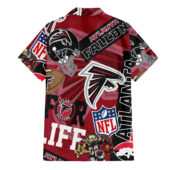 Atlanta Falcons For Life Hawaiian Shirt Back - TeeAloha