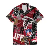 Atlanta Falcons For Life Hawaiian Shirt Front - TeeAloha