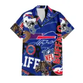 Buffalo Bills For Life Hawaiian Shirt Front - TeeAloha