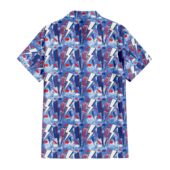 Buffalo Bills Retro Bolts Hawaiian Shirt Back Shirt Temp - TeeAloha