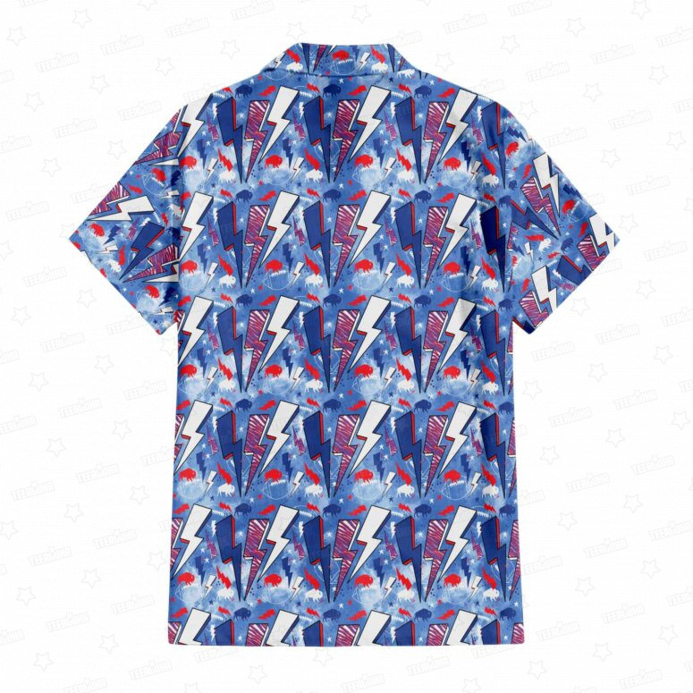 Buffalo Bills Retro Bolts Hawaiian Shirt