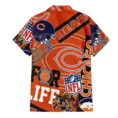 Chicago Bears For Life Hawaiian Shirt Back - TeeAloha