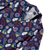 Chicago Cubs Cubbie Blue Paradise Hawaiian Shirt Pocket - TeeAloha