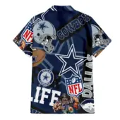 Dallas Cowboys For Life Hawaiian Shirt Back - TeeAloha