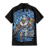 Dallas Cowboys Skeleton Hawaiian Shirt Back - TeeAloha