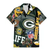 Green Bay Packers For Life Hawaiian Shirt - TeeAloha