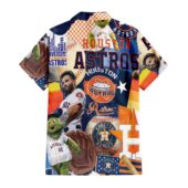 Houston Astros Strong Star Hawaiian Shirt Back Shirt Temp - TeeAloha
