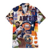 Houston Astros Strong Star Hawaiian Shirt Front - TeeAloha