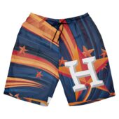 Houston Astros Vortex Starfield Hawaiian Short Front - TeeAloha