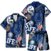 Indianapolis Colts For Life Hawaiian Set - TeeAloha