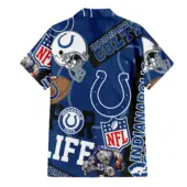 Indianapolis Colts For Life Hawaiian Shirt Back - TeeAloha