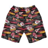 Kansas City Chiefs Arrowhead Pride Hawaiian Short Back - TeeAloha