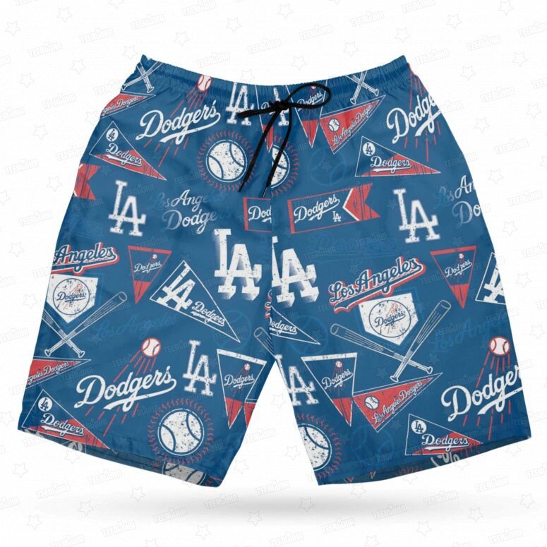 Los Angeles Dodgers Vintage Blue Hawaiian Shirt