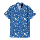 Los Angeles Dodgers X Mickey Hawaiian Shirt Front - TeeAloha