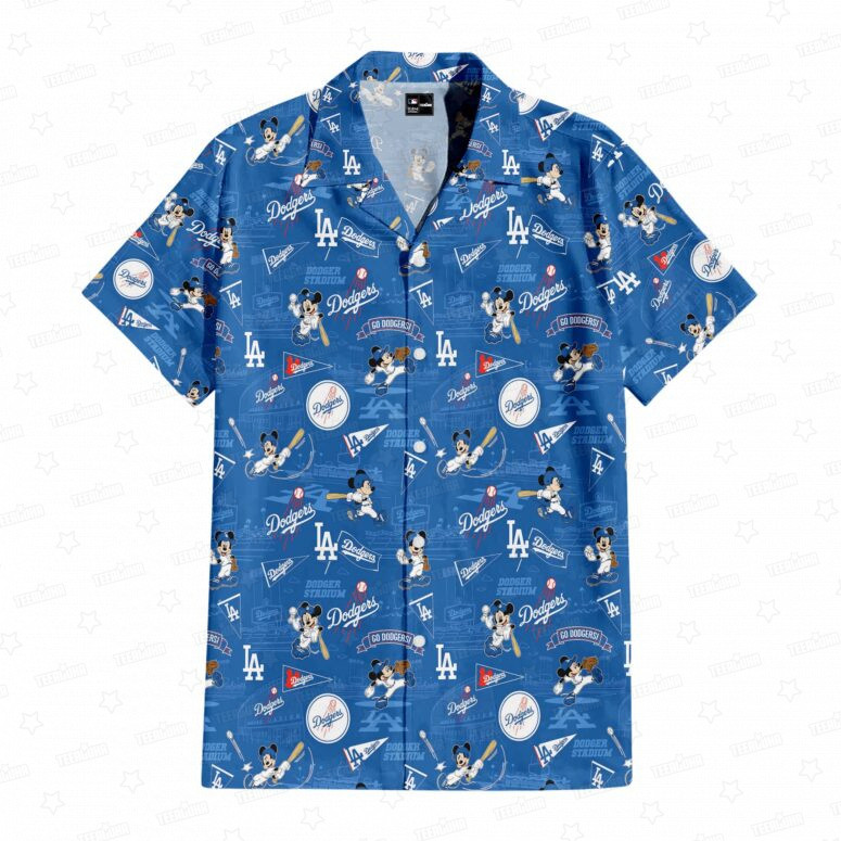Los Angeles Dodgers x Mickey Hawaiian Shirt