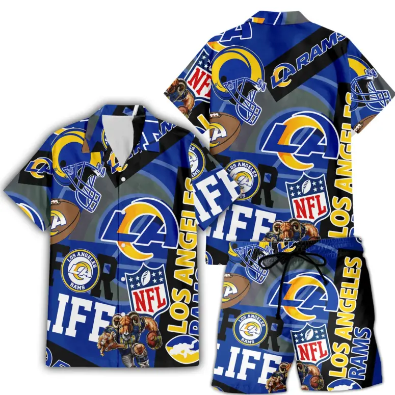 Los Angeles Rams For Life Hawaiian Shirt