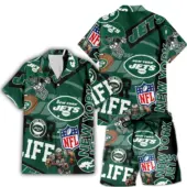 New York Jets For Life Hawaiian Set - TeeAloha
