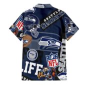 Seattle Seahawks For Life Hawaiian Shirt Back - TeeAloha