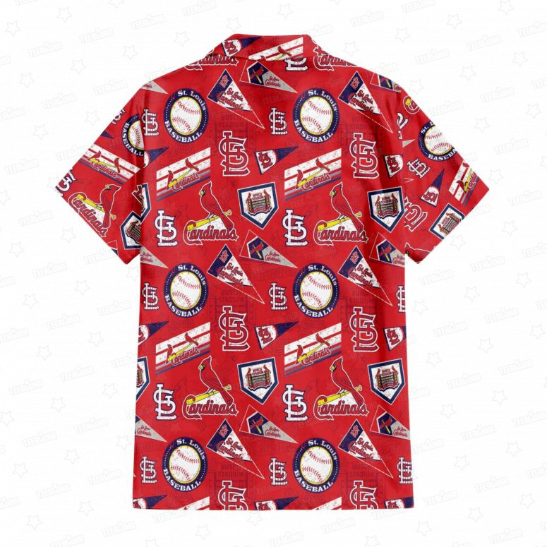 St. Louis Cardinals Scarlet Dynasty Hawaiian Shirt