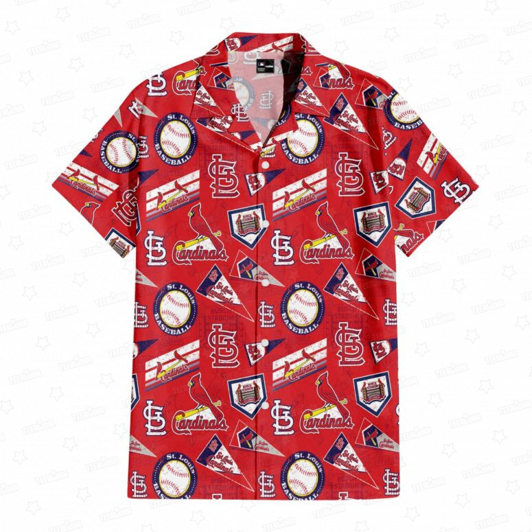 St. Louis Cardinals Scarlet Dynasty Hawaiian Shirt