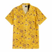 Hawaiian Shirt Front Los Angeles Lakers - TeeAloha