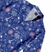 Hawaiian Shirt Front Focus Pocket Chicago Cubs Template - TeeAloha