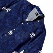 Hawaiian Shirt Front Focus Pocket New York Yankees Template - TeeAloha