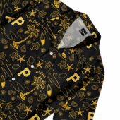 Hawaiian Shirt Front Focus Pocket Pittsburgh Pirates Template - TeeAloha