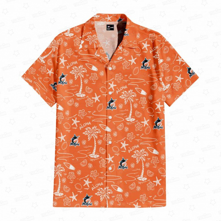 Miami Marlins Aloha Paradise Hawaiian Shirt