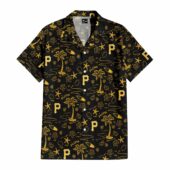 Hawaiian Shirt Front Pittsburgh Pirates Template - TeeAloha