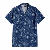Hawaiian Shirt Front Seattle Mariners Template - TeeAloha