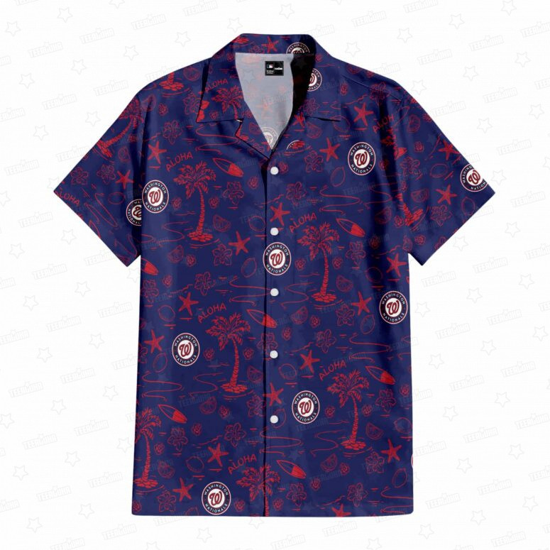 Washington Nationals Aloha Paradise Hawaiian Shirt