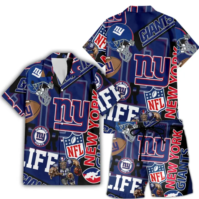 New York Giants For Life Hawaiian Shirt