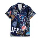 Tennessee Titans For Life Hawaiian Shirt Front - TeeAloha