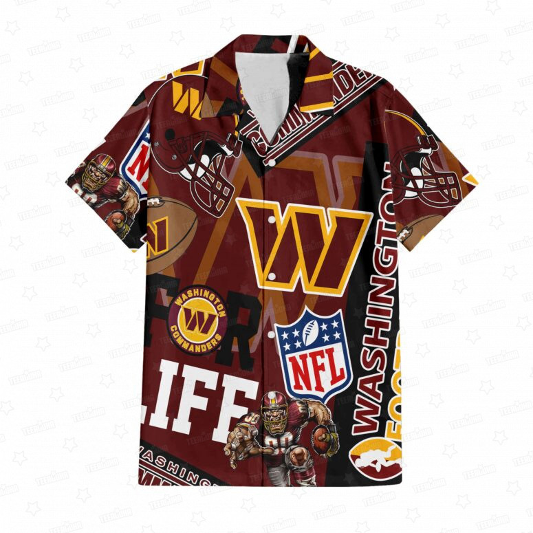 Washington Commanders For Life Hawaiian Shirt