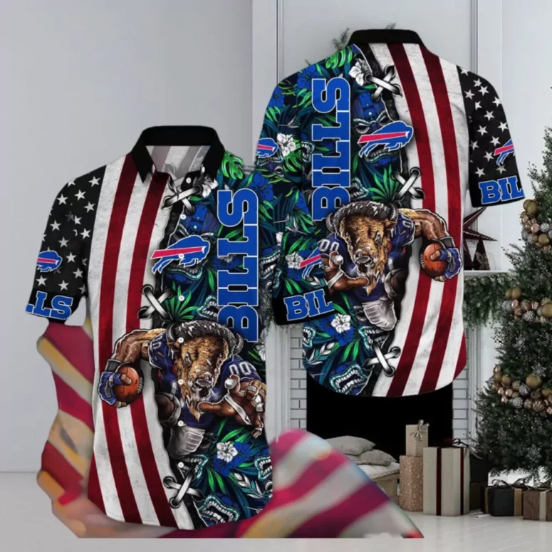 Buffalo Bills Black and Blue Beast Hawaiian Shirt