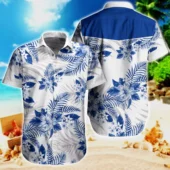 Buffalo Bills Blue Tropical Floral Hawaiian Shirt