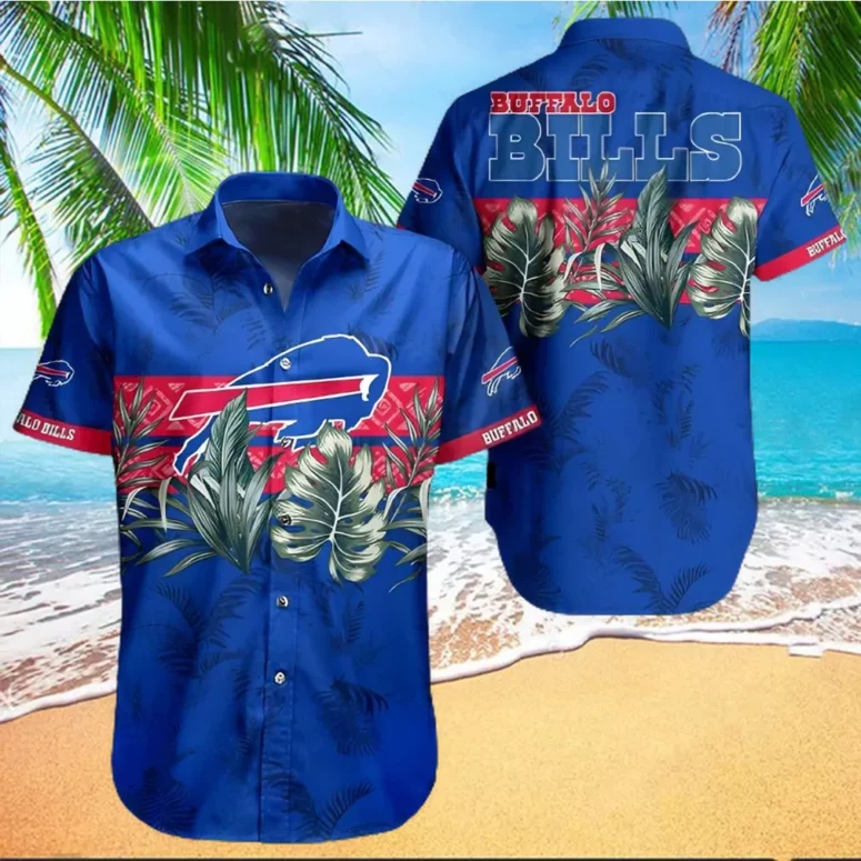 Buffalo Bills Blue Tropical Jungle Hawaiian Shirt