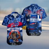 Buffalo Bills Bold Charge Hawaiian Shirt