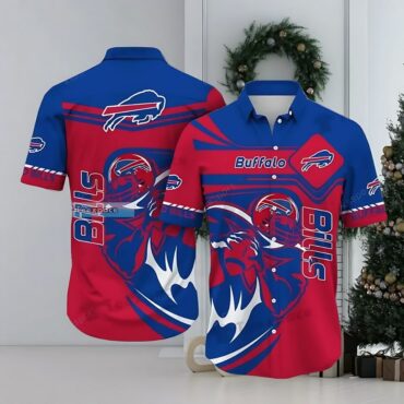Buffalo Bills Bold Striker Hawaiian Shirt